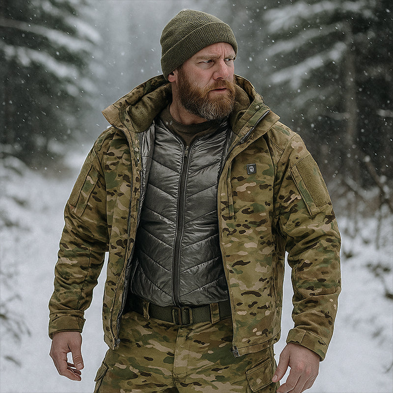 TWS Waterproof Heat-Reflective Tactical Jacket & Trousers Set for Outdoor Use