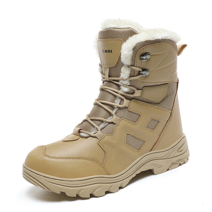 TWS Men’s Fur-Lined Outdoor Combat Boots