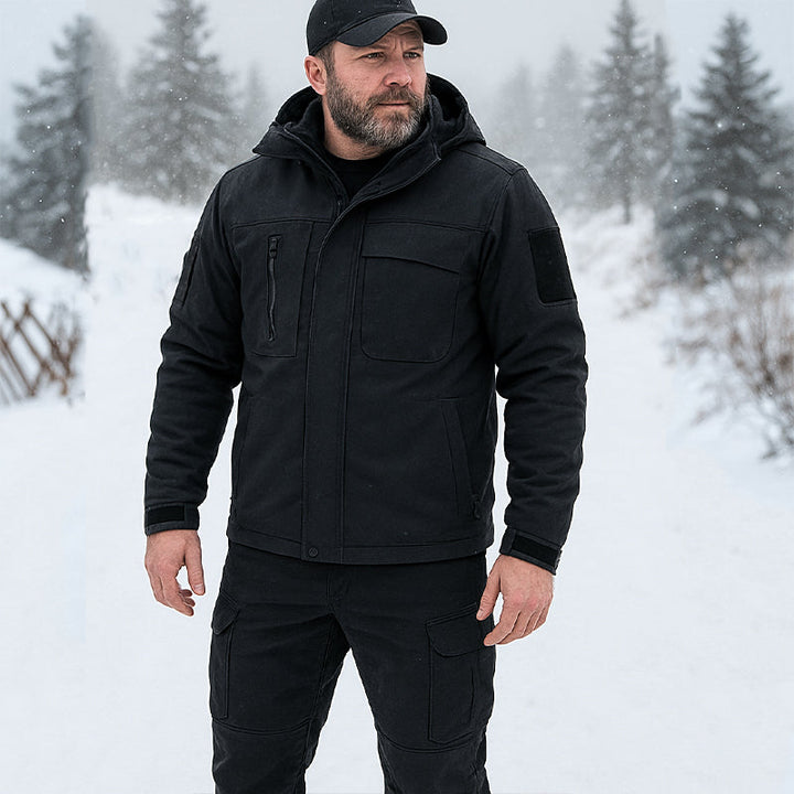 Men’s Softshell Fleece-Lined Waterproof Outdoor Jacket & Trousers Set