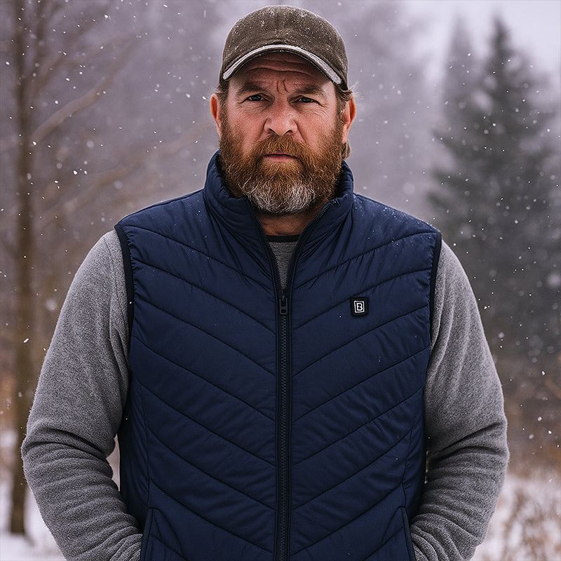 ArcticDown Pro Heated Puffer Vest for Men – Tactical Lightweight Thermal Bodywarmer