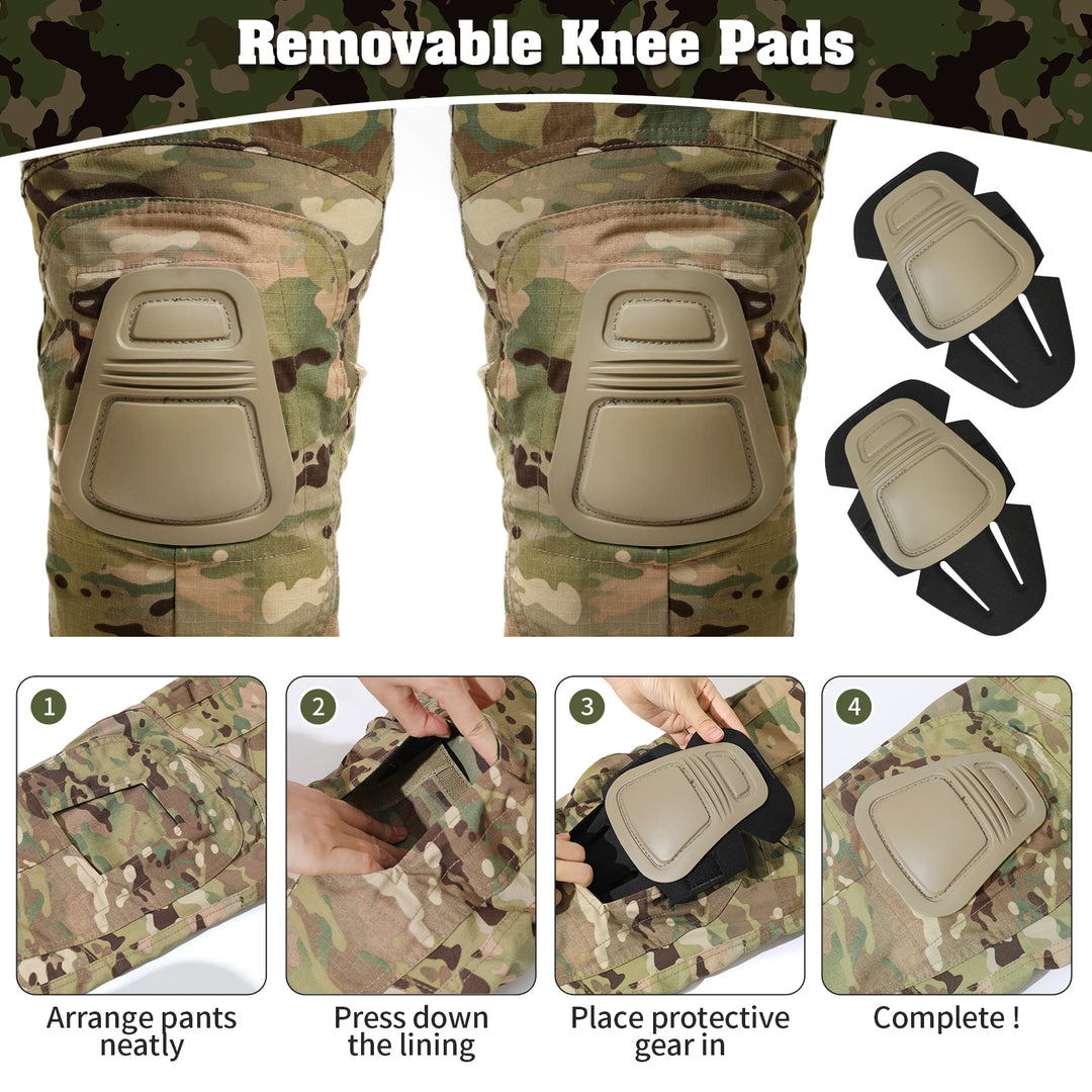 G3 Combat Trousers with Knee Pads Rip-Stop Tactical Trousers