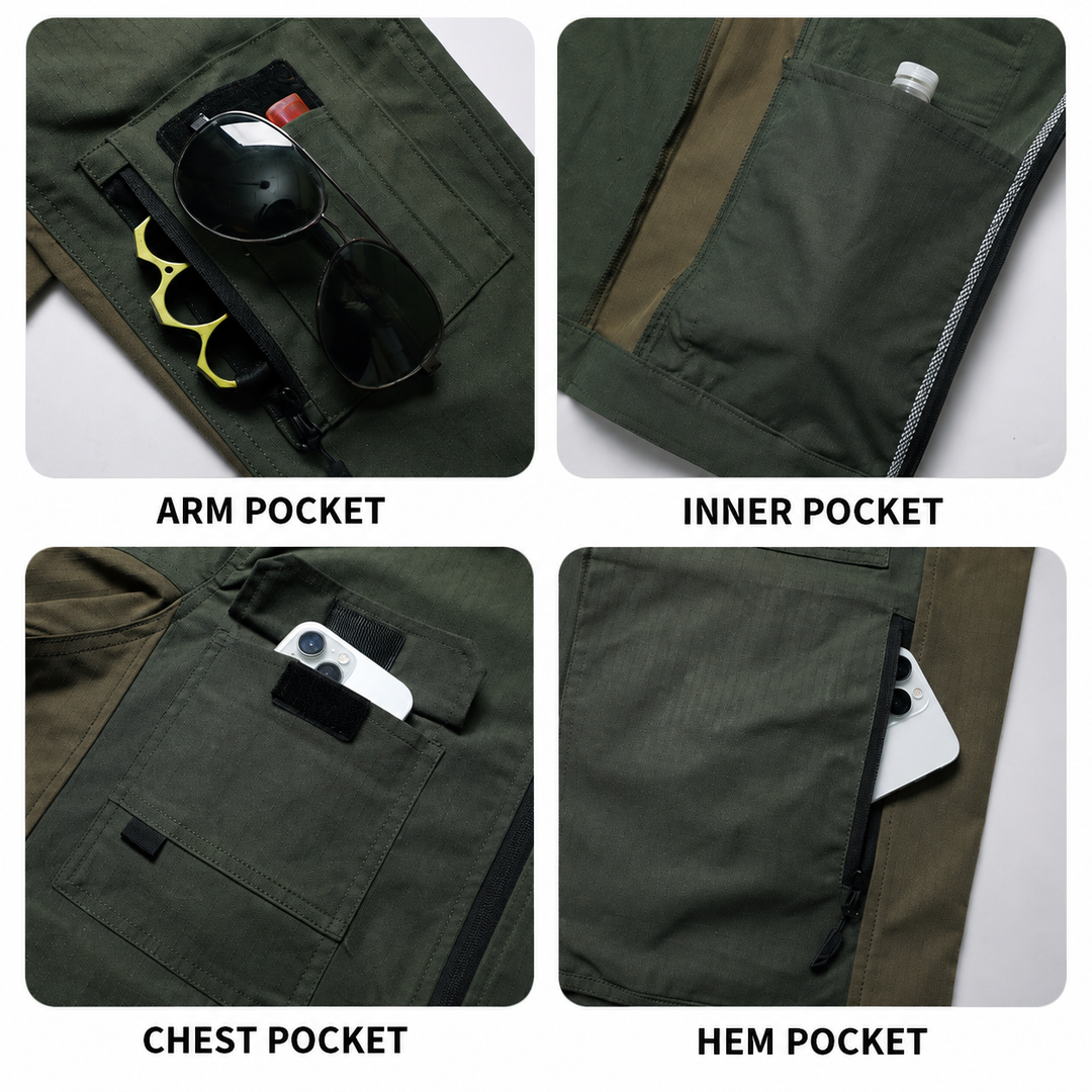 Men's Tactical Workwear Jacket & Pants Set – Windproof Outdoor Uniform Suit
