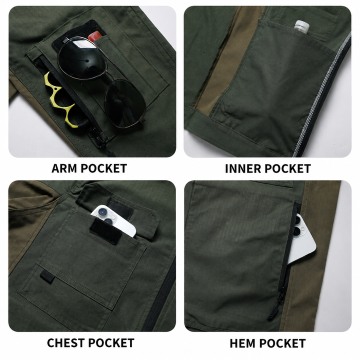 Men's Tactical Workwear Jacket & Pants Set – Windproof Outdoor Uniform Suit