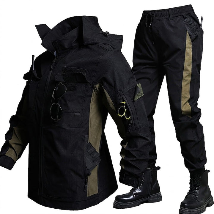 Men's Tactical Workwear Jacket & Pants Set – Windproof Outdoor Uniform Suit