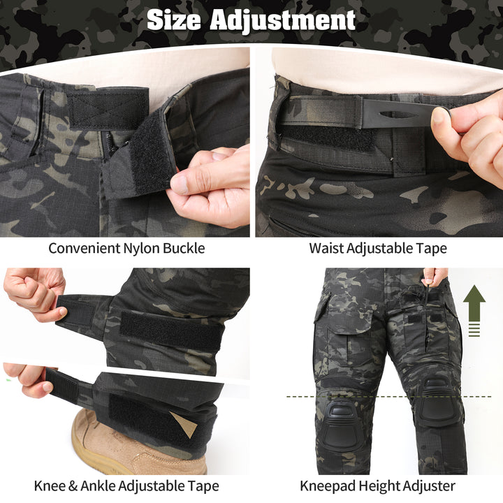 G3 Combat Trousers with Knee Pads Rip-Stop Tactical Trousers