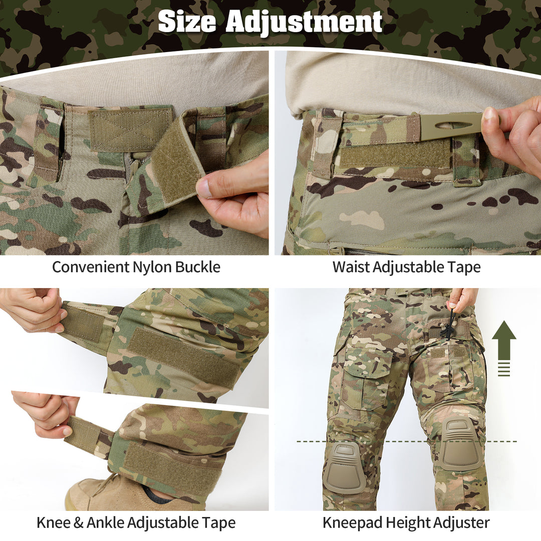 G3 Combat Trousers with Knee Pads Rip-Stop Tactical Trousers