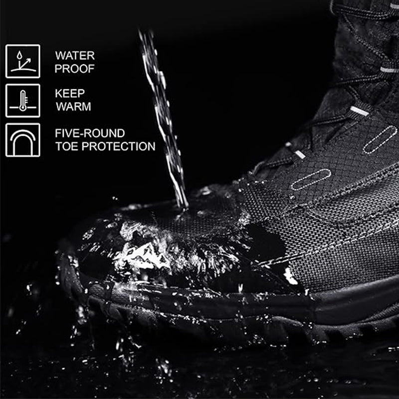 TWS Arctic Tactical Waterproof Snow Boots for Men – Warm & Durable Outdoor Footwear