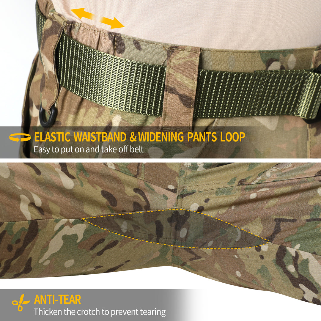 Men's Urban Pro Stretch Tactical Trousers Camouflage