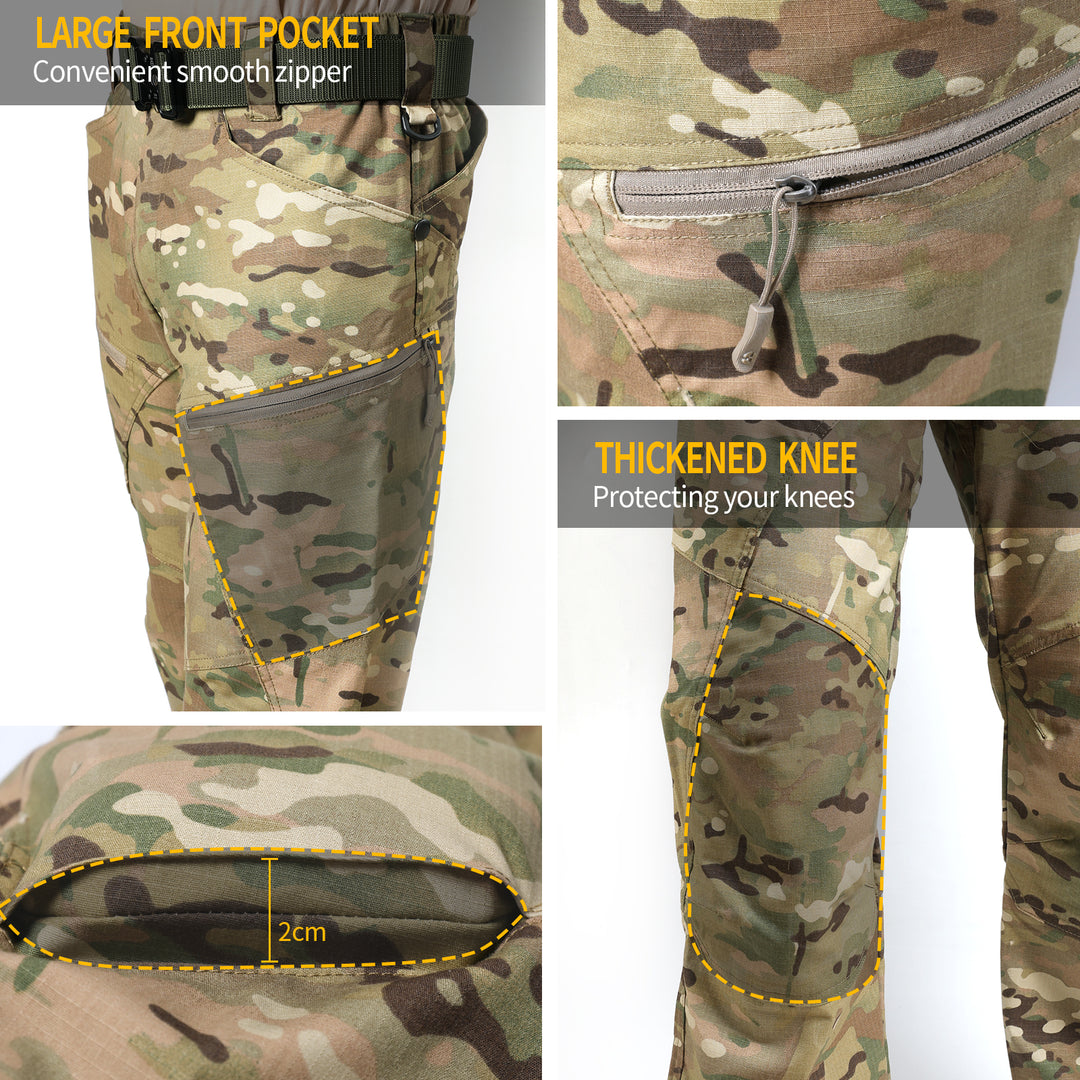 Men's Urban Pro Stretch Tactical Trousers Camouflage