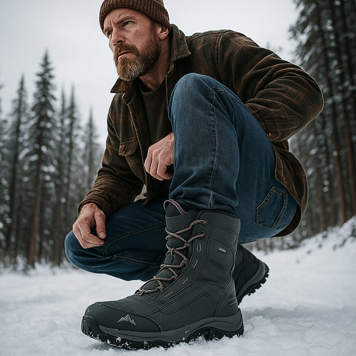TWS Arctic Tactical Waterproof Snow Boots for Men – Warm & Durable Outdoor Footwear