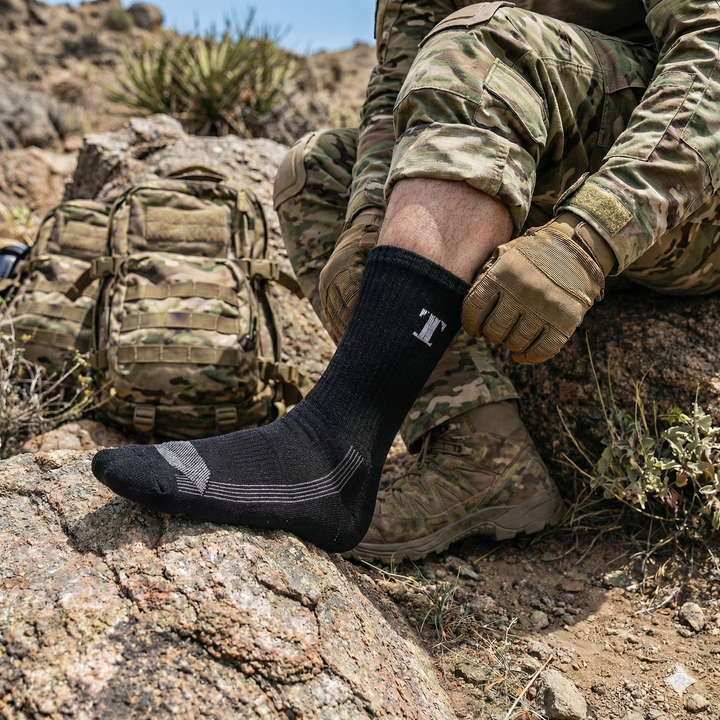 TWS Merino Wool Boot Socks – Hiking, Work & Tactical