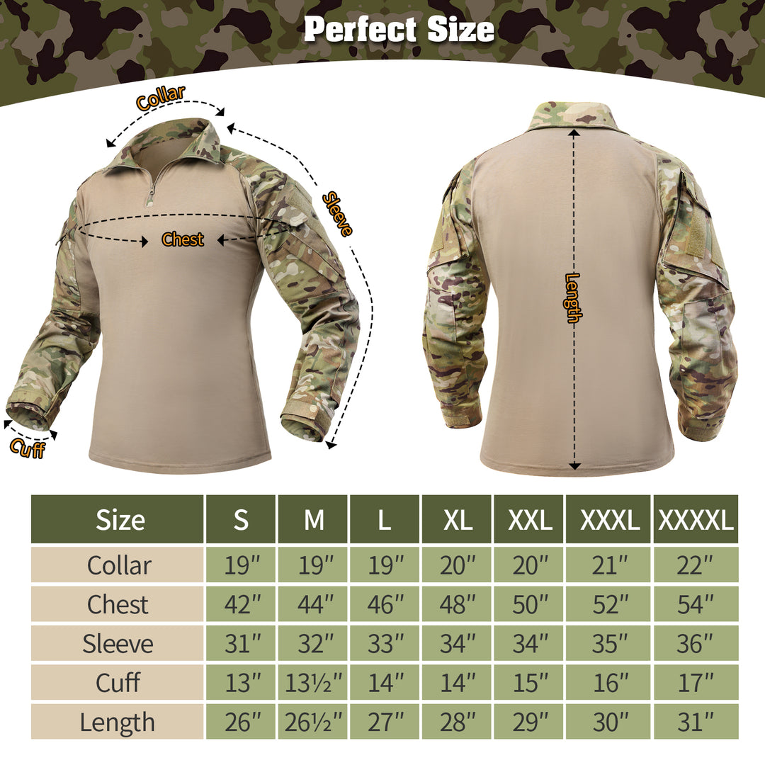 G3 Pro Rapid Assault Combat Shirt With Pockets Camouflage