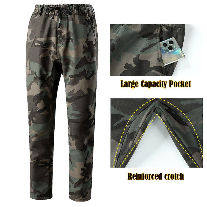 Men’s Softshell Fleece-Lined Waterproof Outdoor Jacket & Trousers Set