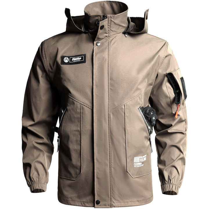 Men's Tactical Softshell Jacket & Cargo Pants Set – Multi-Pocket Outdoor Workwear Suit
