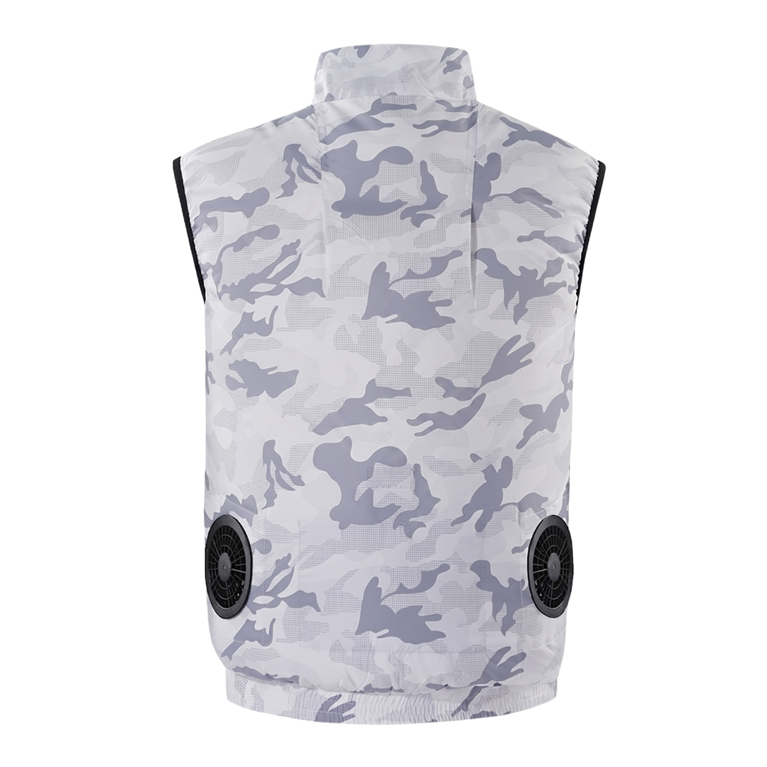 Tactical 2-Fan Electric Air Cooling Vest – Outdoor Leisure & Fishing Gear, Heatstroke Prevention