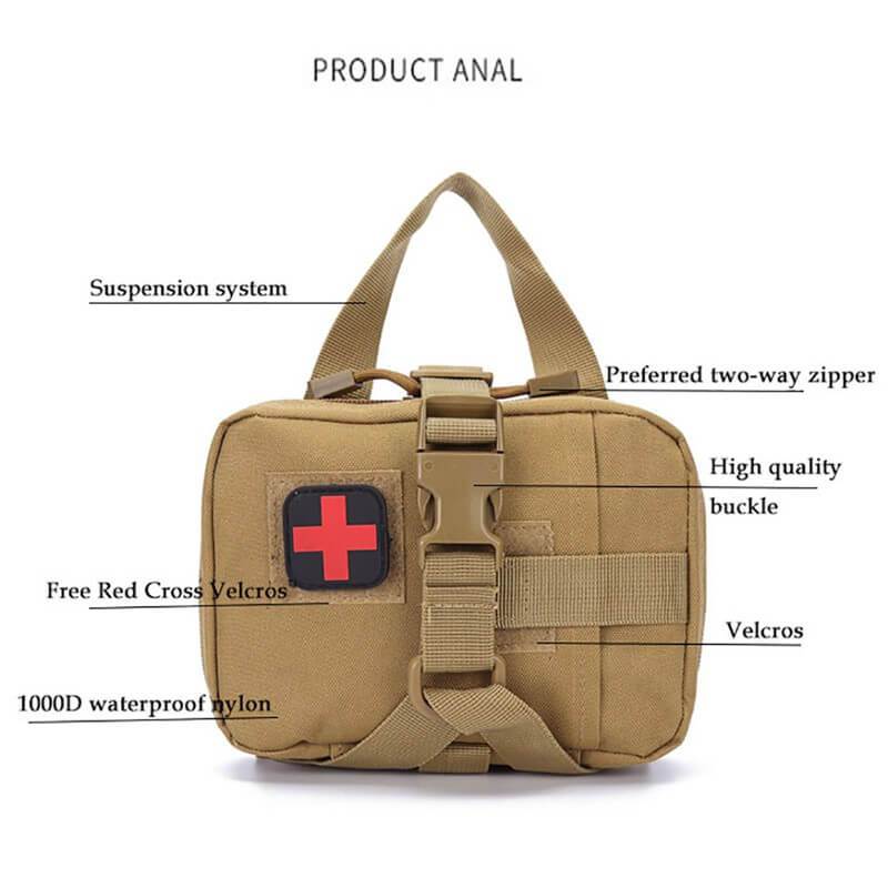 1000D Nylon Tactical Molle Pouch For Dog Harness Vest