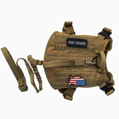 Adjustable German Shepherd Tactical Dog Harness Vest With Handle