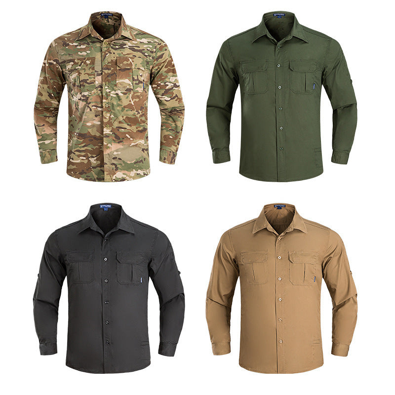 Men's Tactical Long Sleeve Shirt Breathable Jacket For Summer