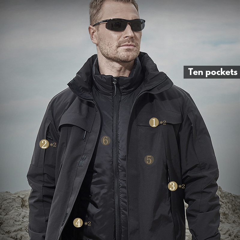 Archon 3-in-1 Waterproof Tactical Coat Jacket For Winter